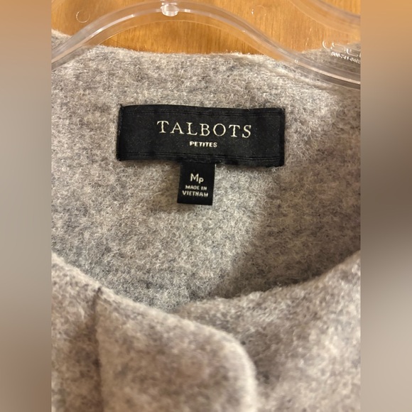 Talbots Striped Wool Blend Coat - Picture 3 of 7